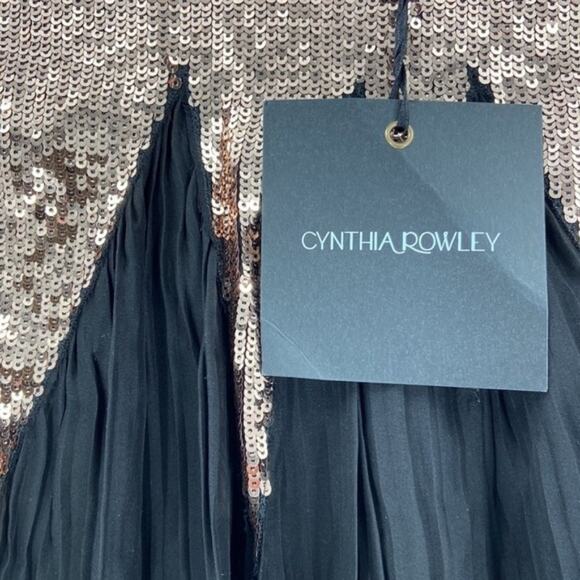 CYNTHIA ROWLEY Sequin Starburst Silk Maxi Skirt | US 6 - Picture 5 of 13